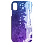 Purple Splash iPhone X/XS Black UV Print Case