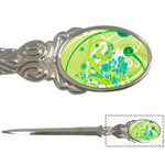 Green Blue Flower Art Letter Opener