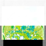 Green Blue Flower Art Jigsaw Puzzle (Rectangular)