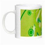 Green Blue Flower Art Night Luminous Mug