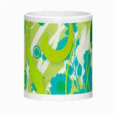 Green Blue Flower Art Morph Mug from ArtsNow.com Center