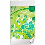 Green Blue Flower Art Canvas 40  x 72 