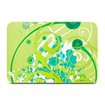 Green Blue Flower Art Plate Mat