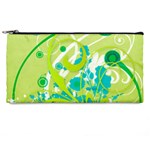 Green Blue Flower Art Pencil Case