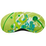 Green Blue Flower Art Sleeping Mask