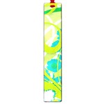 Green Blue Flower Art Large Book Mark