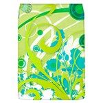 Green Blue Flower Art Removable Flap Cover (L)