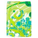 Green Blue Flower Art Removable Flap Cover (S)