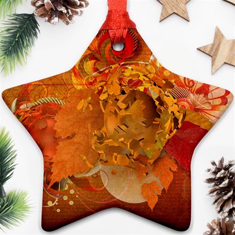 Fall Art Ornament (Star) from ArtsNow.com Front