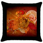 Fall Art Throw Pillow Case (Black)