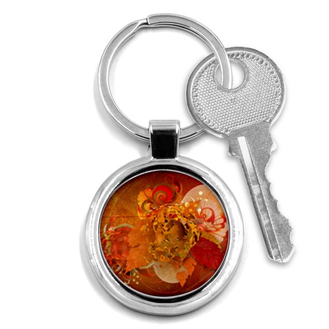 Fall Art Key Chain (Round) from ArtsNow.com Front