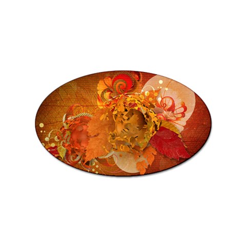 Fall Art Sticker (Oval) from ArtsNow.com Front