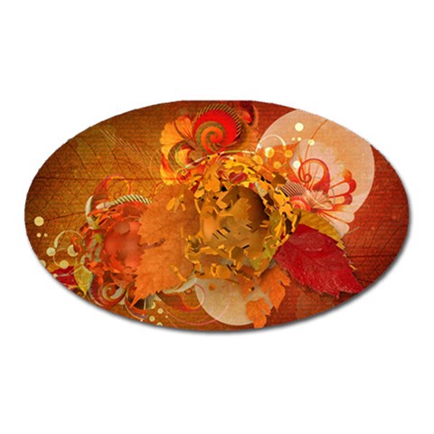 Fall Art Magnet (Oval) from ArtsNow.com Front