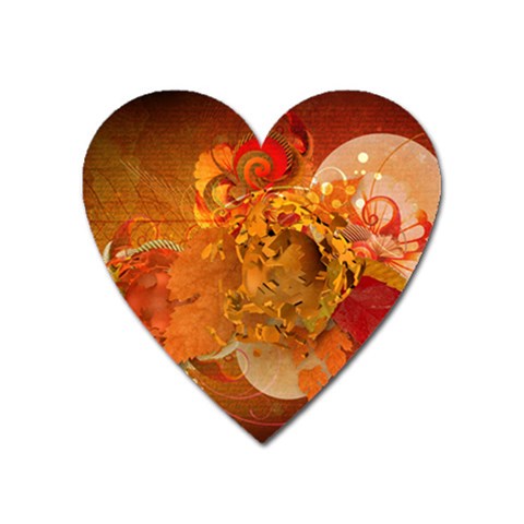 Fall Art Magnet (Heart) from ArtsNow.com Front