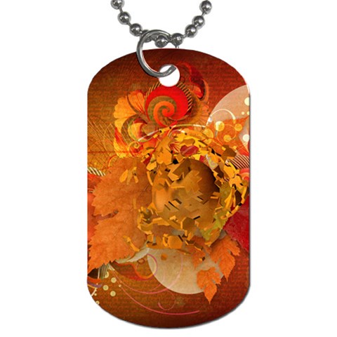 Fall Art Dog Tag (One Side) from ArtsNow.com Front