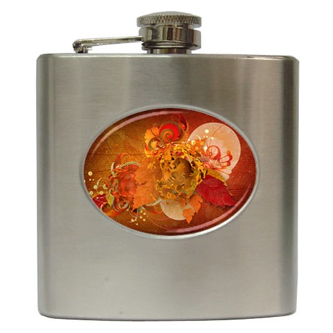 Fall Art Hip Flask (6 oz) from ArtsNow.com Front