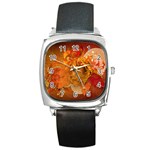 Fall Art Square Metal Watch