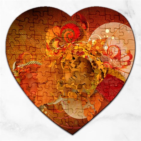 Fall Art Jigsaw Puzzle (Heart) from ArtsNow.com Front