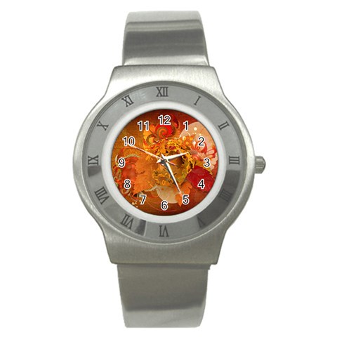 Fall Art Stainless Steel Watch from ArtsNow.com Front