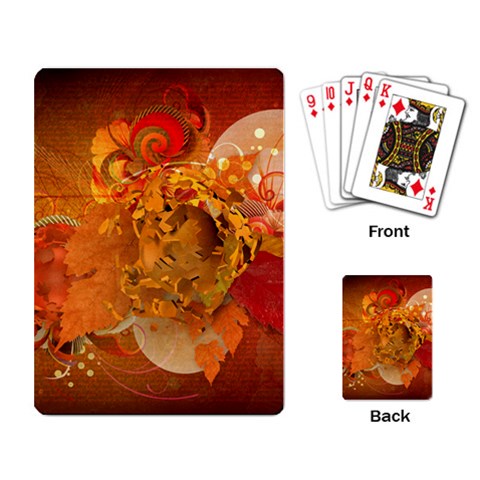 Fall Art Playing Cards Single Design from ArtsNow.com Back