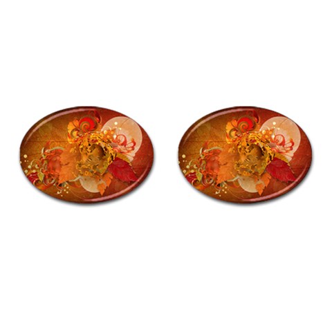 Fall Art Cufflinks (Oval) from ArtsNow.com Front(Pair)