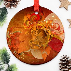 Fall Art Round Ornament (Two Sides) from ArtsNow.com Front