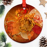 Fall Art Round Ornament (Two Sides)