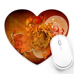 Fall Art Heart Mousepad