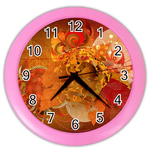 Fall Art Color Wall Clock from ArtsNow.com Front