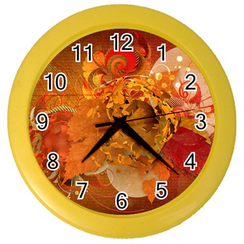 Fall Art Color Wall Clock from ArtsNow.com Front