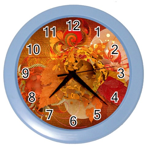 Fall Art Color Wall Clock from ArtsNow.com Front