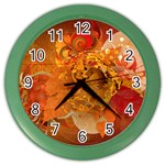 Fall Art Color Wall Clock