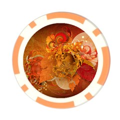 Fall Art Poker Chip Card Guard from ArtsNow.com Front