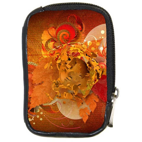 Fall Art Compact Camera Leather Case from ArtsNow.com Front