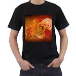 Fall Art Men s T-Shirt (Black)