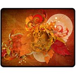 Fall Art Fleece Blanket (Medium)