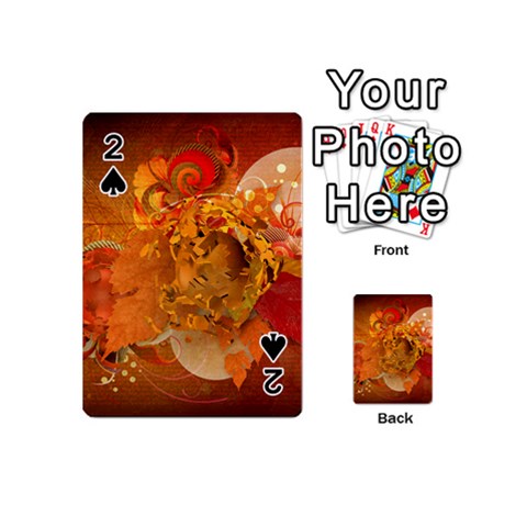 Fall Art Playing Cards 54 (Mini) from ArtsNow.com Front - Spade2