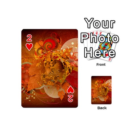 Fall Art Playing Cards 54 (Mini) from ArtsNow.com Front - Heart2