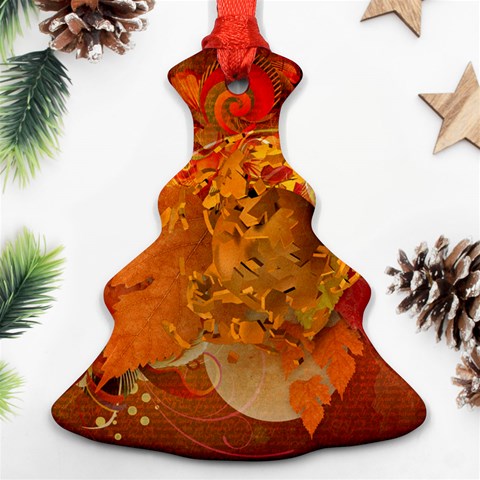 Fall Art Ornament (Christmas Tree)  from ArtsNow.com Front