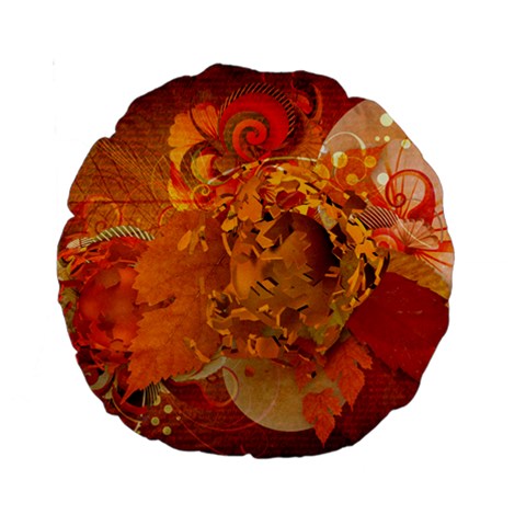 Fall Art Standard 15  Premium Round Cushion  from ArtsNow.com Back