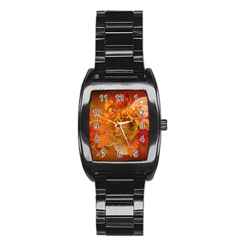 Fall Art Stainless Steel Barrel Watch from ArtsNow.com Front