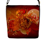 Fall Art Flap Closure Messenger Bag (L)