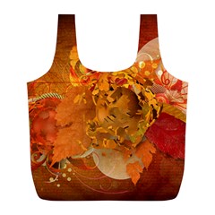 Fall Art Full Print Recycle Bag (L) from ArtsNow.com Front