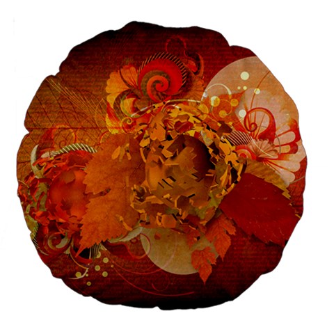 Fall Art Large 18  Premium Flano Round Cushion  from ArtsNow.com Front