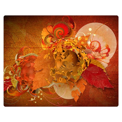 Fall Art Double Sided Flano Blanket (Medium) from ArtsNow.com 60 x50  Blanket Front