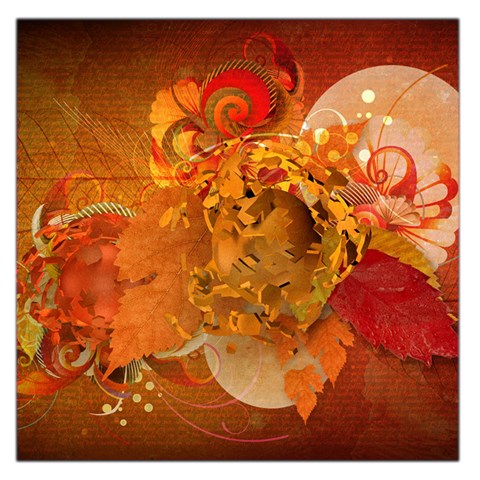 Fall Art Large Satin Scarf (Square) from ArtsNow.com Front