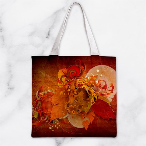 Fall Art Zipper Grocery Tote Bag from ArtsNow.com Front