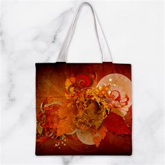 Fall Art Zipper Grocery Tote Bag from ArtsNow.com Front