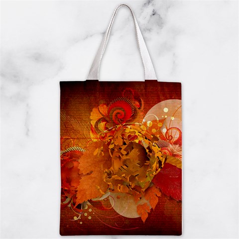 Fall Art Zipper Classic Tote Bag from ArtsNow.com Back