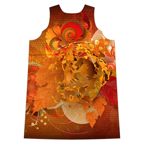 Fall Art Shoulder Cutout Velvet One Piece from ArtsNow.com Back